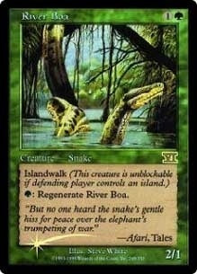 【Foil】(Promo-FNM)River Boa/リバー・ボア【英語】